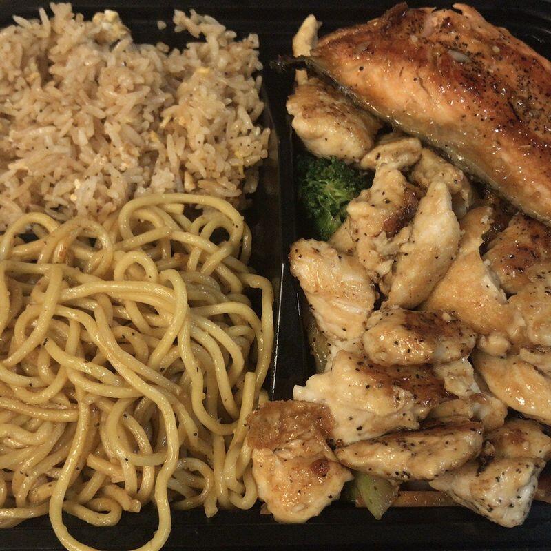 Chicken & Salmon Hibachi